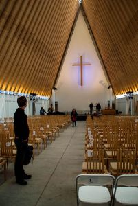 The Cardboard Cathedral (Interior View)